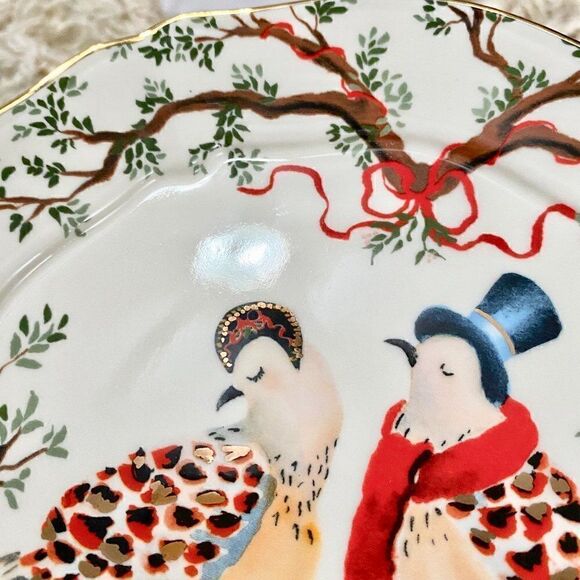 ANTHROPOLOGIE 12 Days Two Turtledoves Plate - Picture 9 of 14
